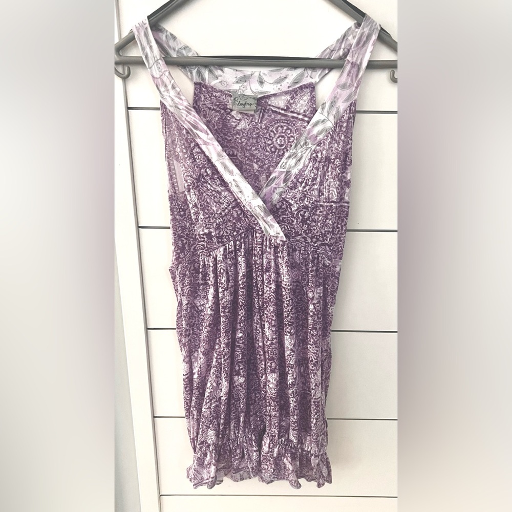 Daytrip Lilac Paisley Floral Top
